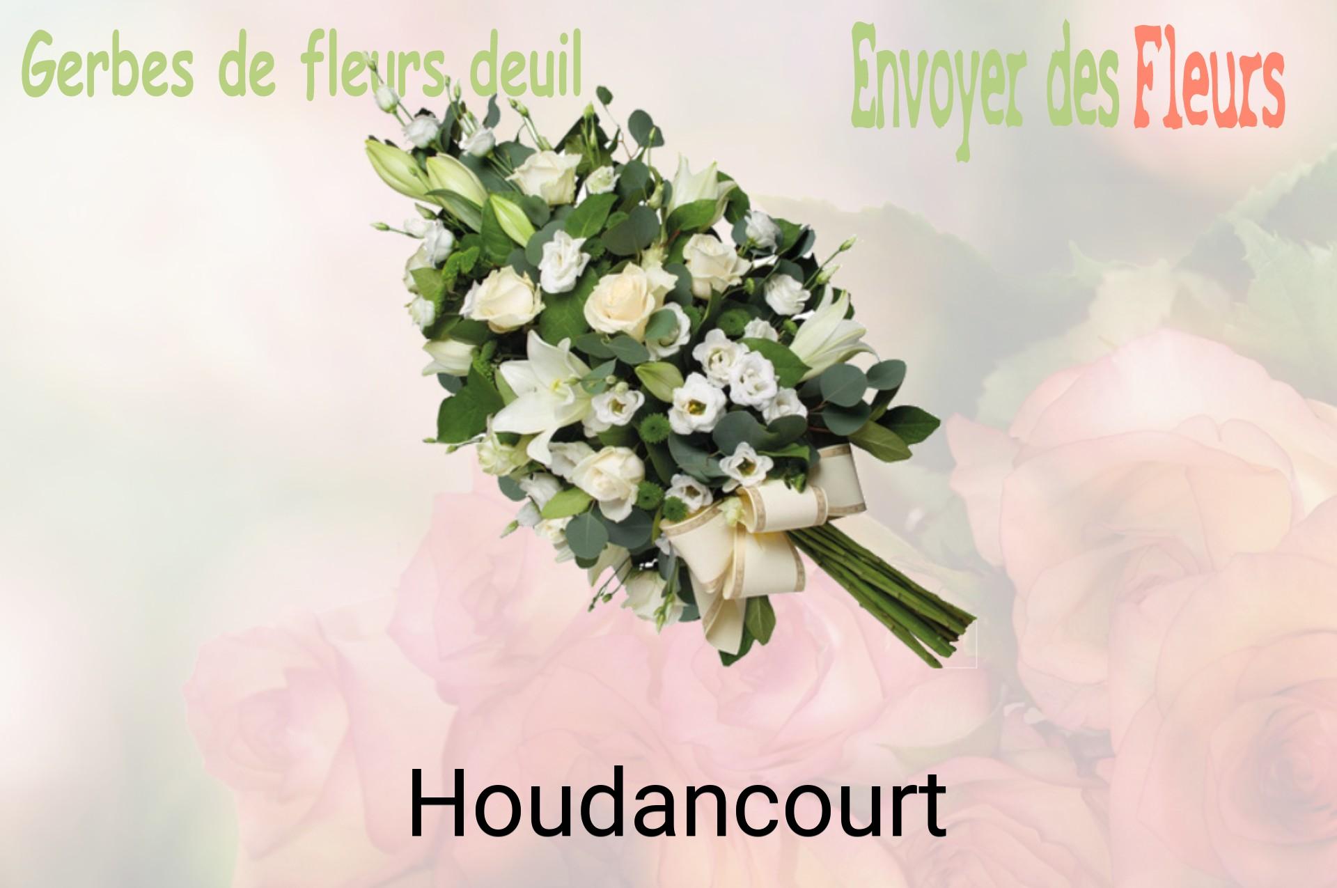 Gerbe de fleurs de deuil livrée à Houdancourt